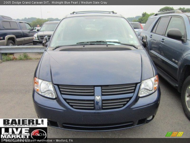 Midnight Blue Pearl / Medium Slate Gray 2005 Dodge Grand Caravan SXT