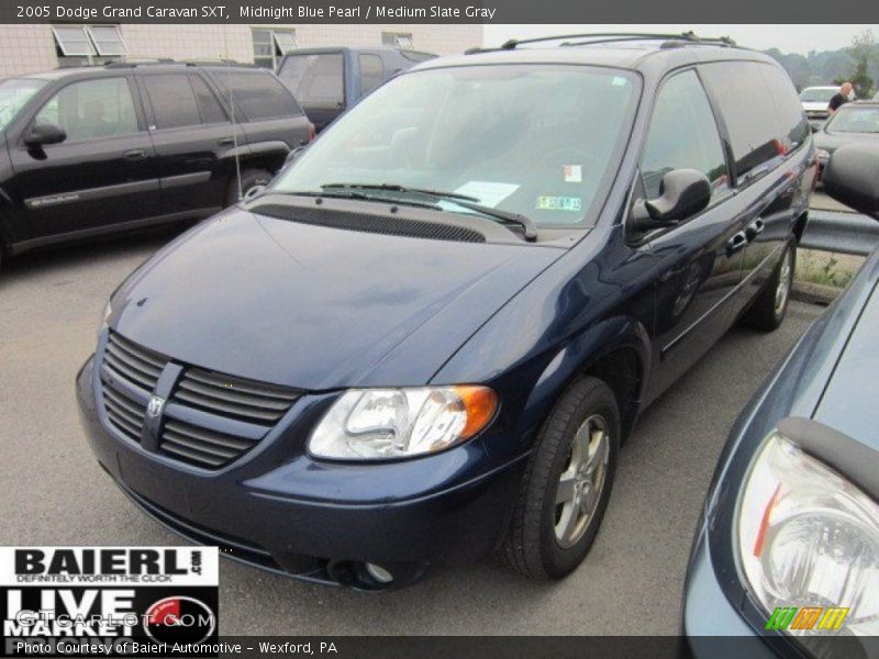 Midnight Blue Pearl / Medium Slate Gray 2005 Dodge Grand Caravan SXT