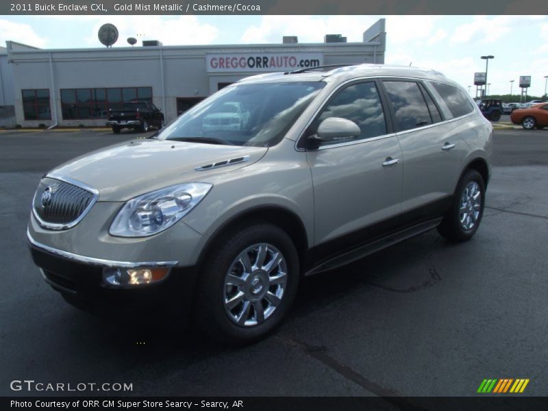 Gold Mist Metallic / Cashmere/Cocoa 2011 Buick Enclave CXL