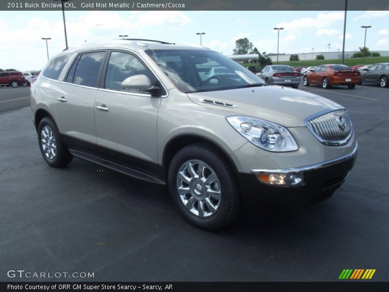 Gold Mist Metallic / Cashmere/Cocoa 2011 Buick Enclave CXL