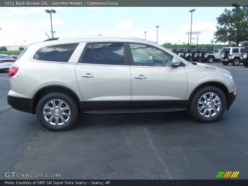 Gold Mist Metallic / Cashmere/Cocoa 2011 Buick Enclave CXL