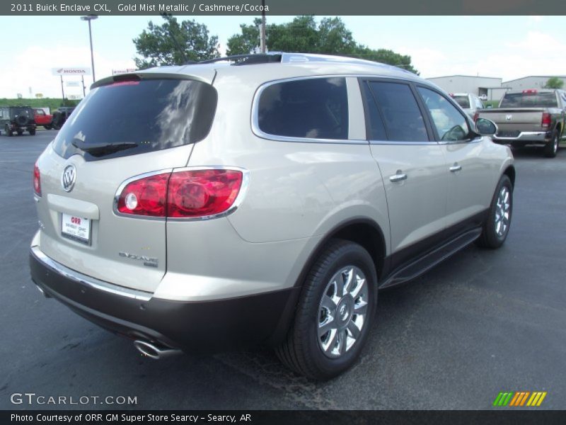 Gold Mist Metallic / Cashmere/Cocoa 2011 Buick Enclave CXL