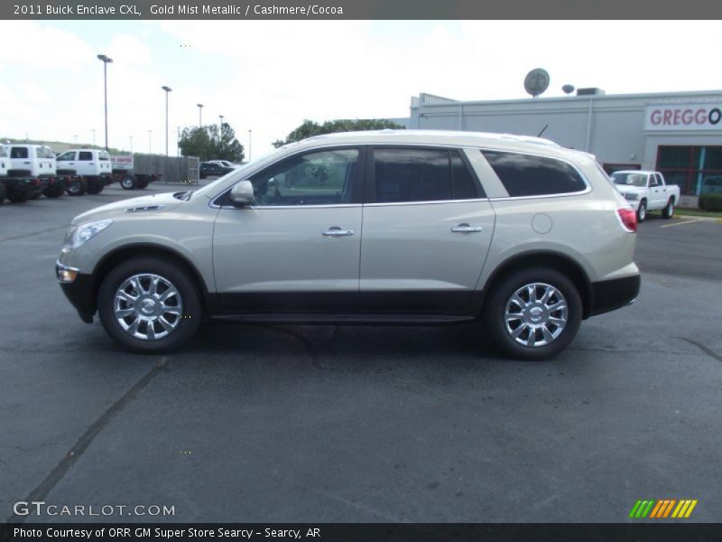 Gold Mist Metallic / Cashmere/Cocoa 2011 Buick Enclave CXL