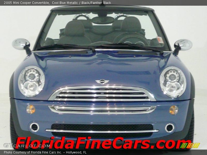 Cool Blue Metallic / Black/Panther Black 2005 Mini Cooper Convertible