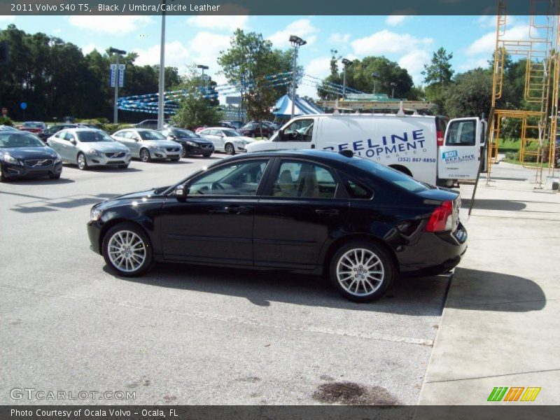 Black / Umbra/Calcite Leather 2011 Volvo S40 T5