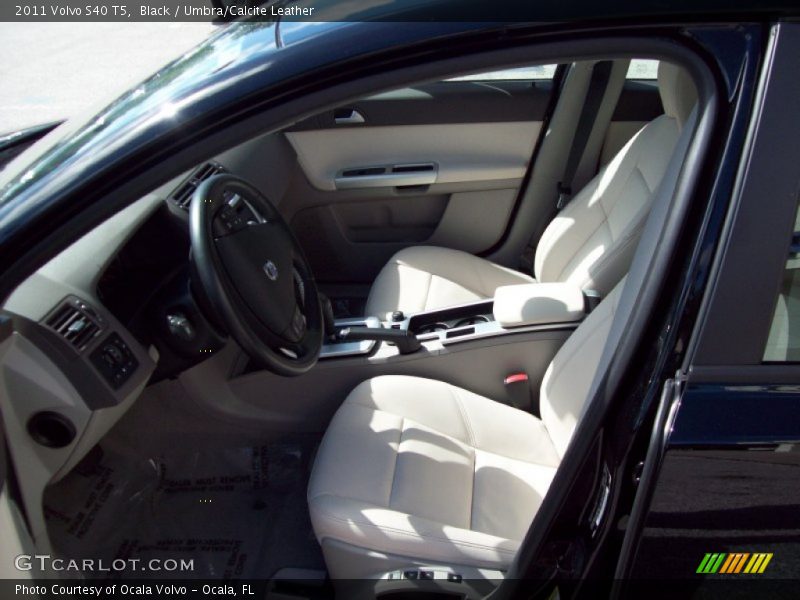 Black / Umbra/Calcite Leather 2011 Volvo S40 T5