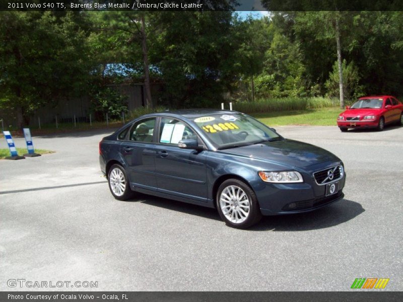 Barents Blue Metallic / Umbra/Calcite Leather 2011 Volvo S40 T5