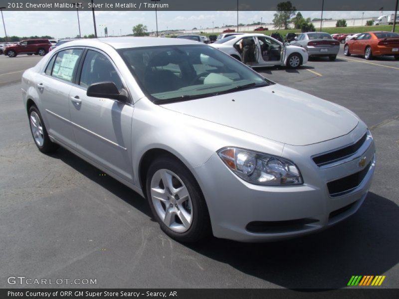 Silver Ice Metallic / Titanium 2012 Chevrolet Malibu LT
