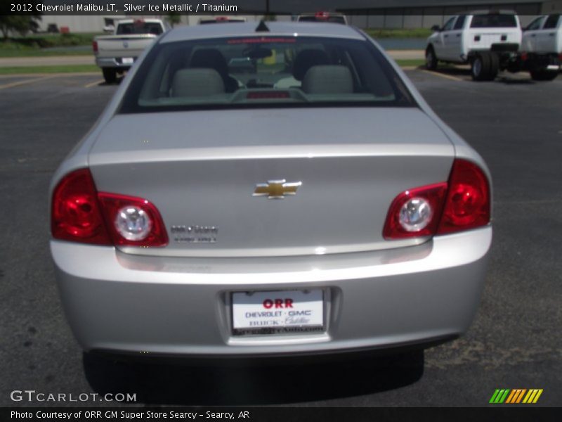 Silver Ice Metallic / Titanium 2012 Chevrolet Malibu LT