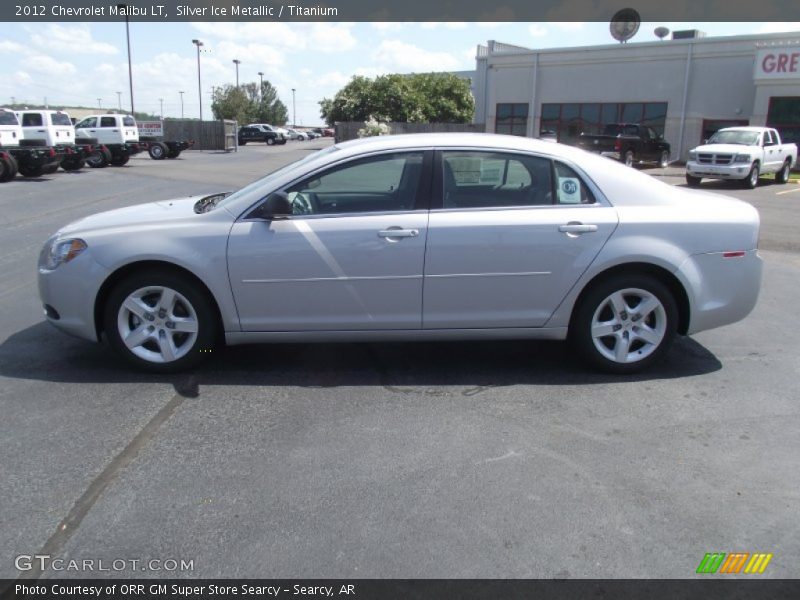 Silver Ice Metallic / Titanium 2012 Chevrolet Malibu LT