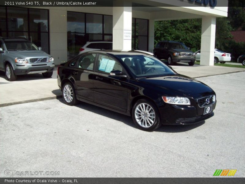 Black / Umbra/Calcite Leather 2011 Volvo S40 T5