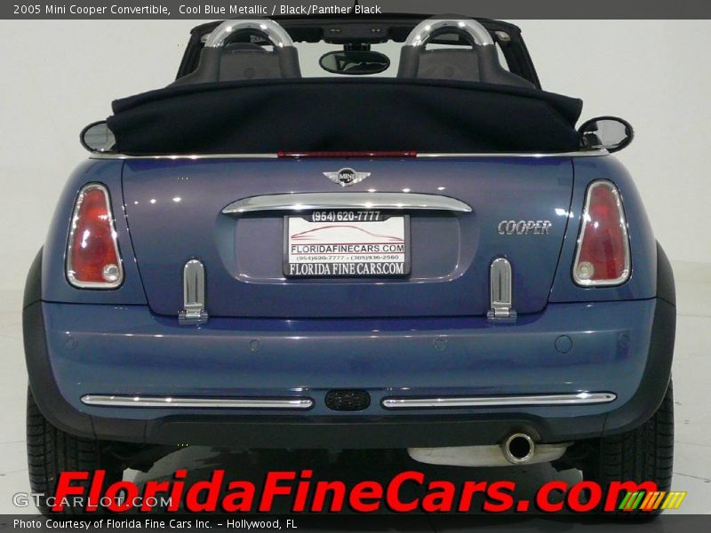 Cool Blue Metallic / Black/Panther Black 2005 Mini Cooper Convertible