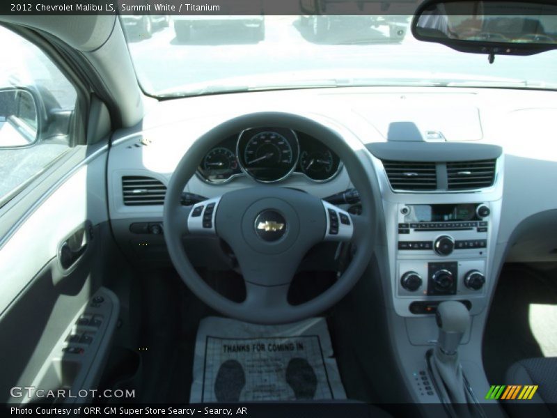 Summit White / Titanium 2012 Chevrolet Malibu LS