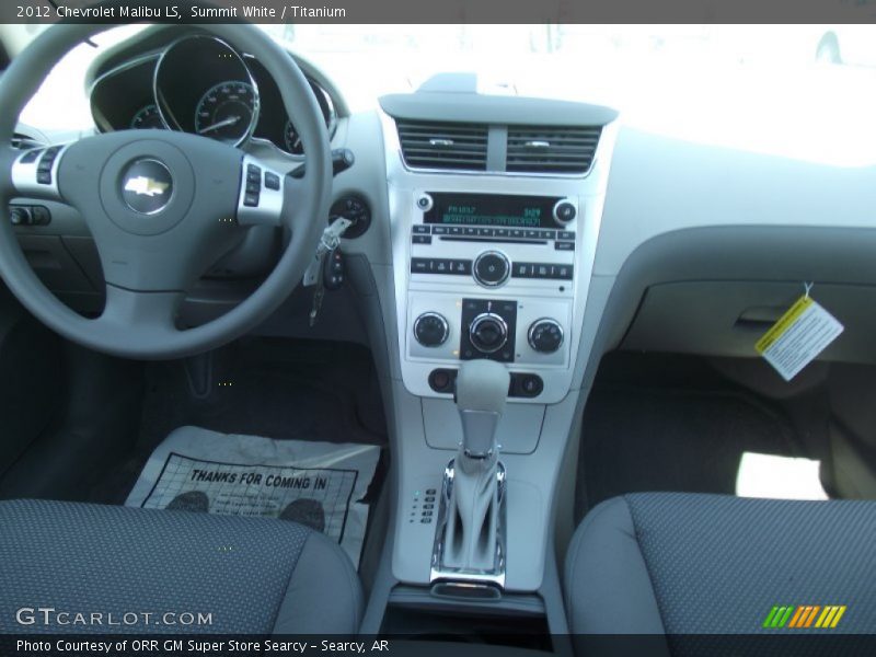 Summit White / Titanium 2012 Chevrolet Malibu LS
