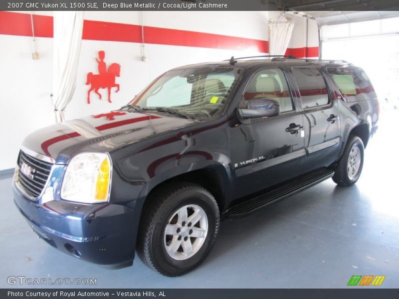 Deep Blue Metallic / Cocoa/Light Cashmere 2007 GMC Yukon XL 1500 SLE