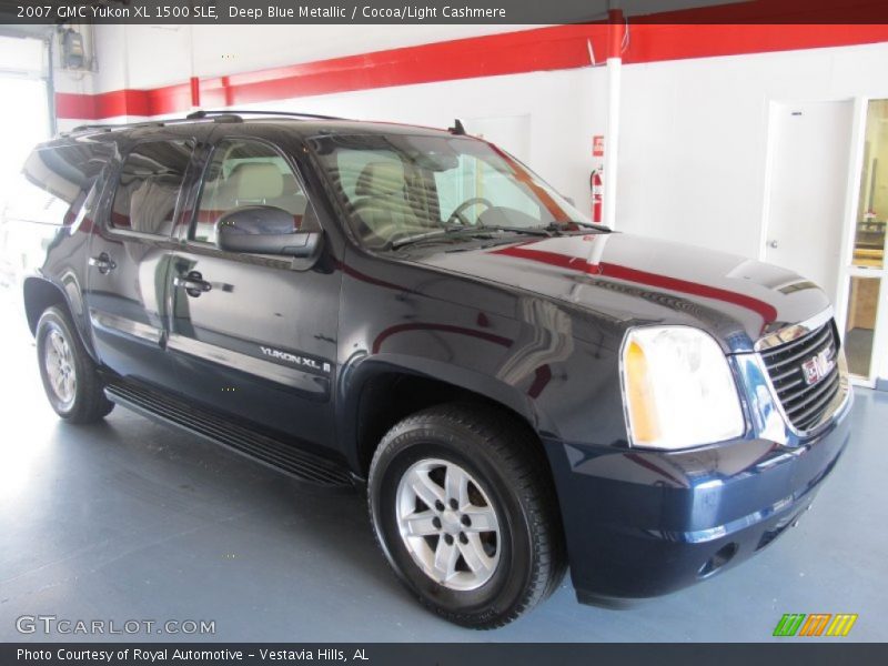 Deep Blue Metallic / Cocoa/Light Cashmere 2007 GMC Yukon XL 1500 SLE