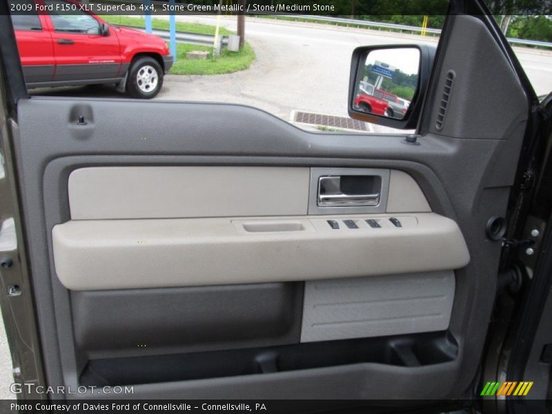 Stone Green Metallic / Stone/Medium Stone 2009 Ford F150 XLT SuperCab 4x4