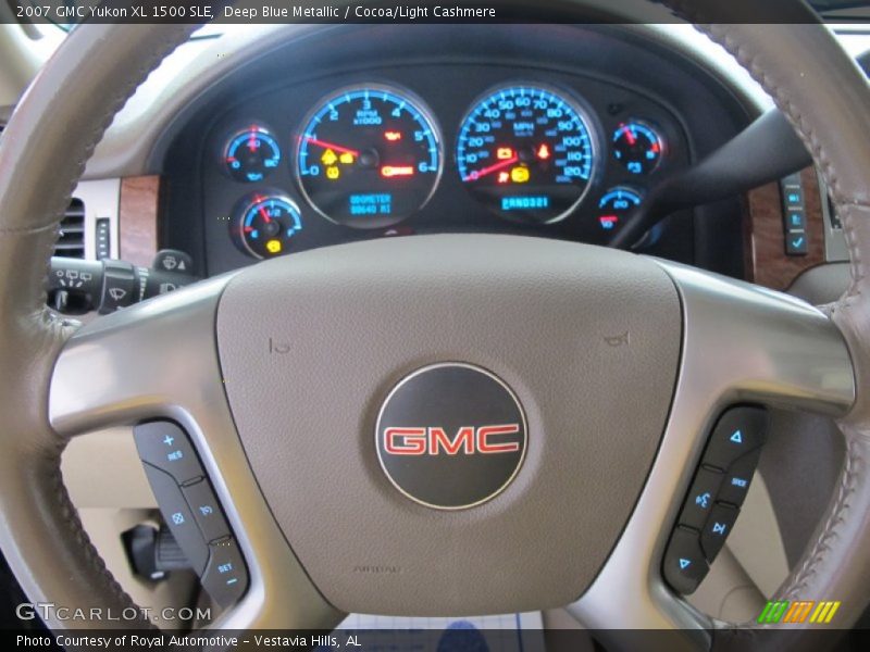 Deep Blue Metallic / Cocoa/Light Cashmere 2007 GMC Yukon XL 1500 SLE