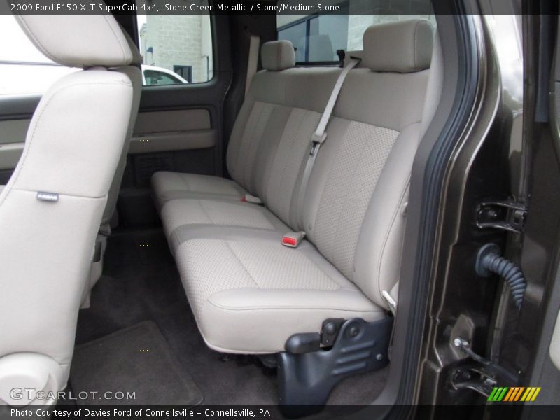 Stone Green Metallic / Stone/Medium Stone 2009 Ford F150 XLT SuperCab 4x4