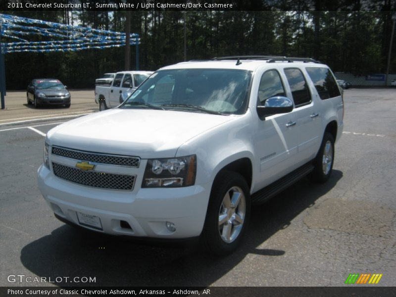 Summit White / Light Cashmere/Dark Cashmere 2011 Chevrolet Suburban LT