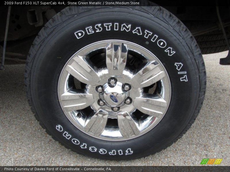 Stone Green Metallic / Stone/Medium Stone 2009 Ford F150 XLT SuperCab 4x4
