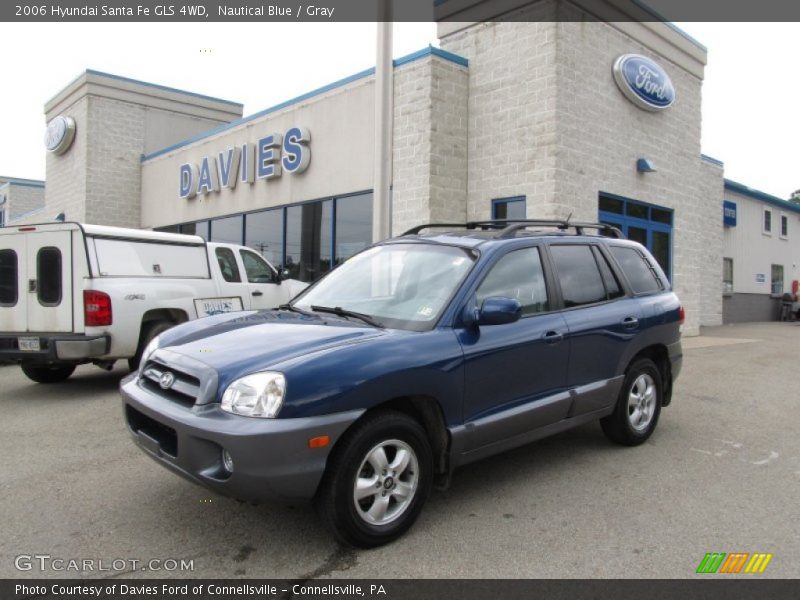 Nautical Blue / Gray 2006 Hyundai Santa Fe GLS 4WD