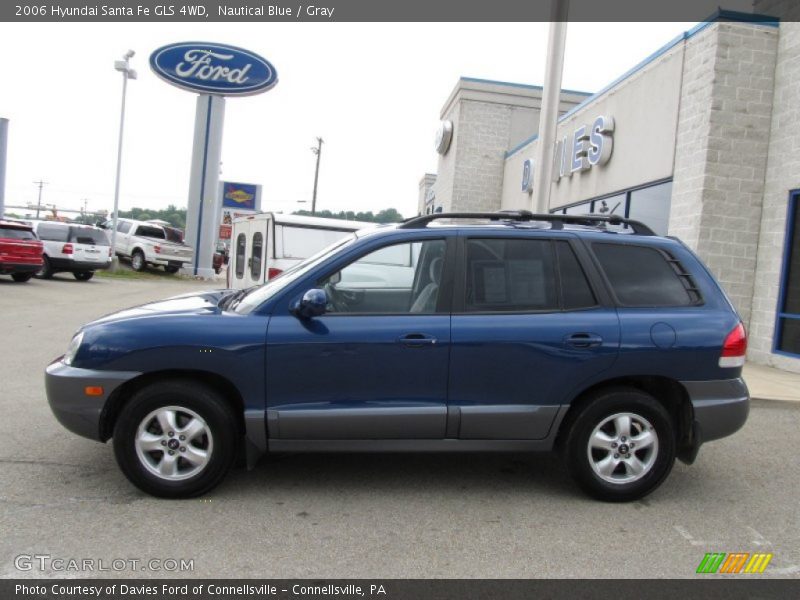 Nautical Blue / Gray 2006 Hyundai Santa Fe GLS 4WD