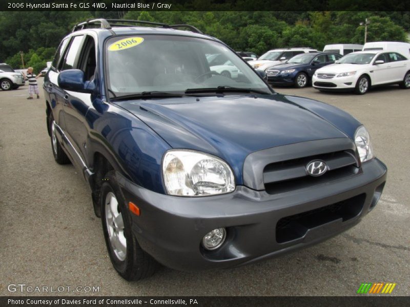 Nautical Blue / Gray 2006 Hyundai Santa Fe GLS 4WD