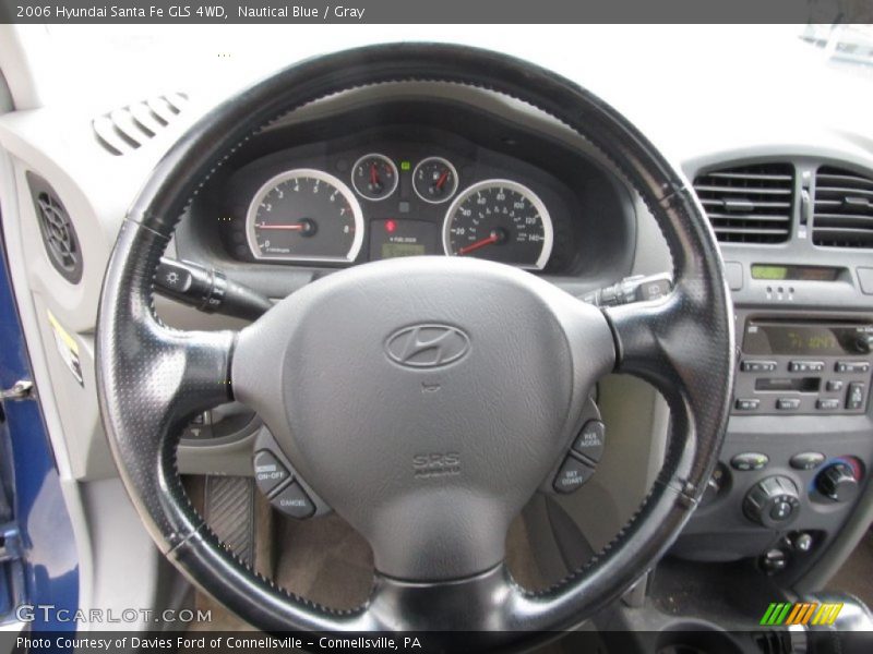 Nautical Blue / Gray 2006 Hyundai Santa Fe GLS 4WD