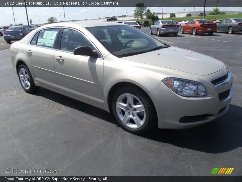 Gold Mist Metallic / Cocoa/Cashmere 2012 Chevrolet Malibu LT