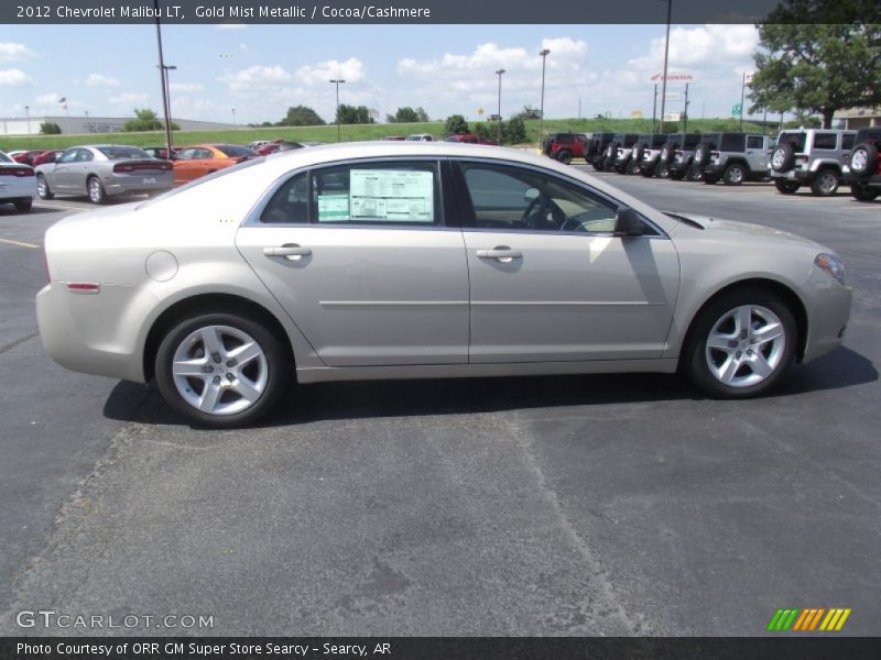 Gold Mist Metallic / Cocoa/Cashmere 2012 Chevrolet Malibu LT