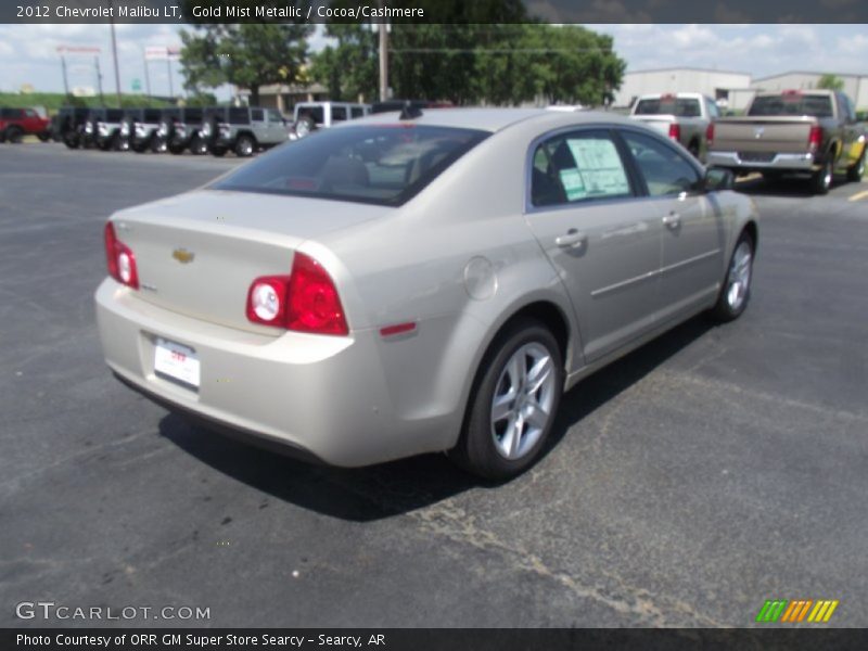 Gold Mist Metallic / Cocoa/Cashmere 2012 Chevrolet Malibu LT