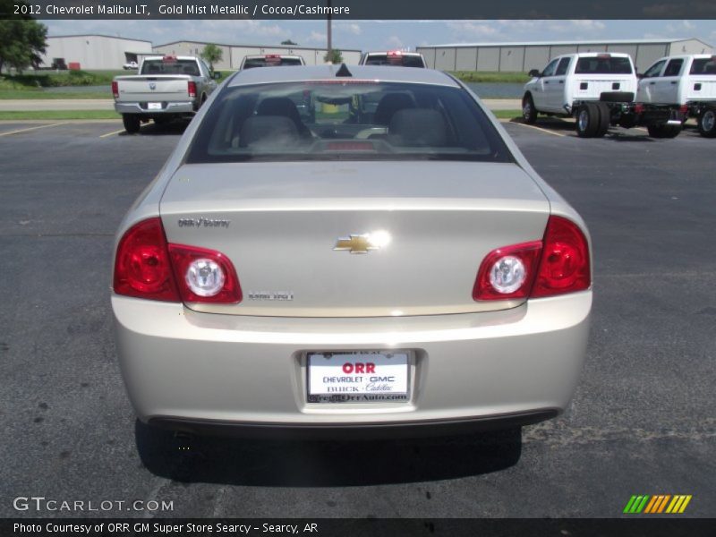 Gold Mist Metallic / Cocoa/Cashmere 2012 Chevrolet Malibu LT