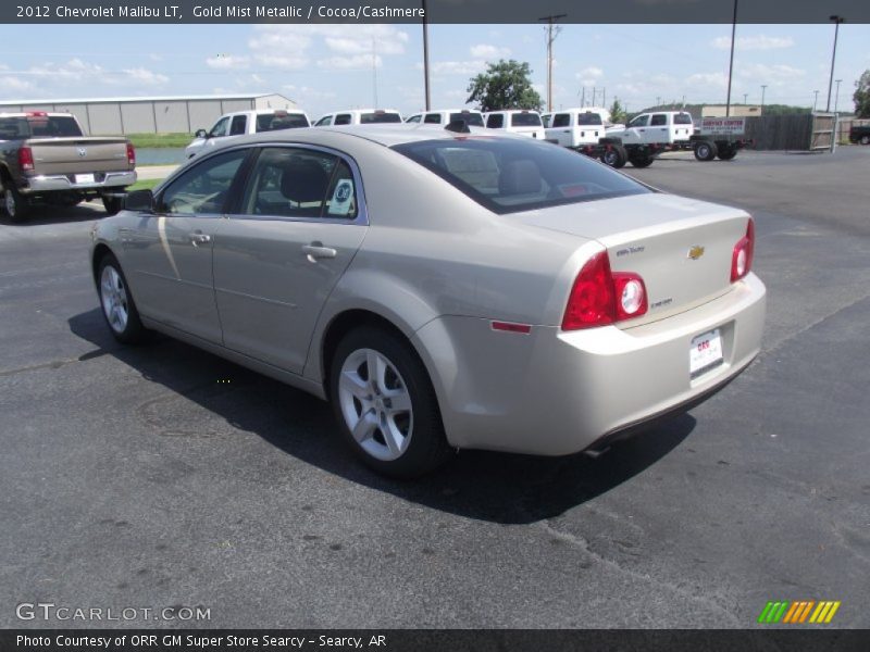 Gold Mist Metallic / Cocoa/Cashmere 2012 Chevrolet Malibu LT