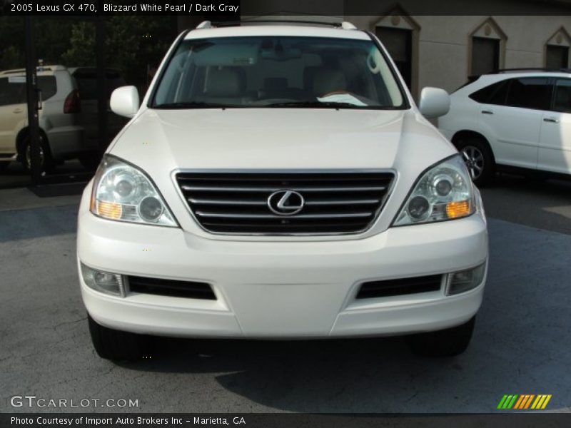 Blizzard White Pearl / Dark Gray 2005 Lexus GX 470