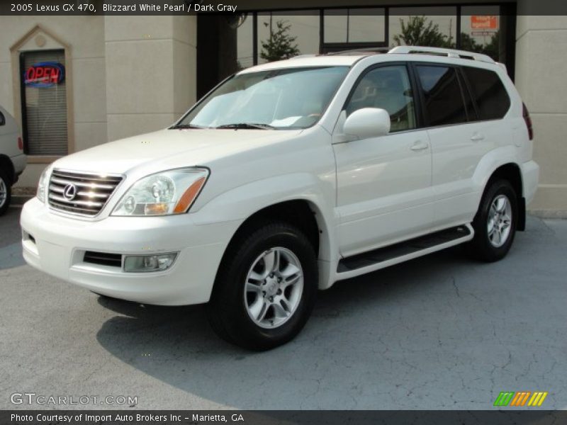 Blizzard White Pearl / Dark Gray 2005 Lexus GX 470