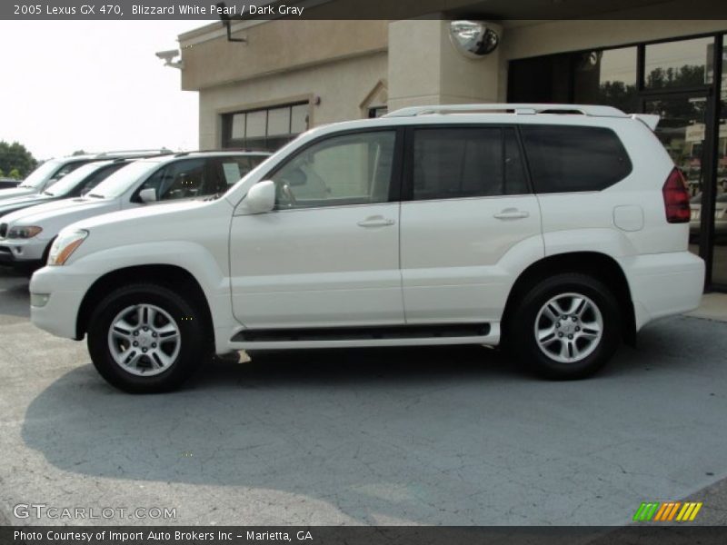 Blizzard White Pearl / Dark Gray 2005 Lexus GX 470