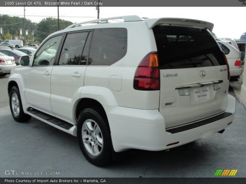 Blizzard White Pearl / Dark Gray 2005 Lexus GX 470