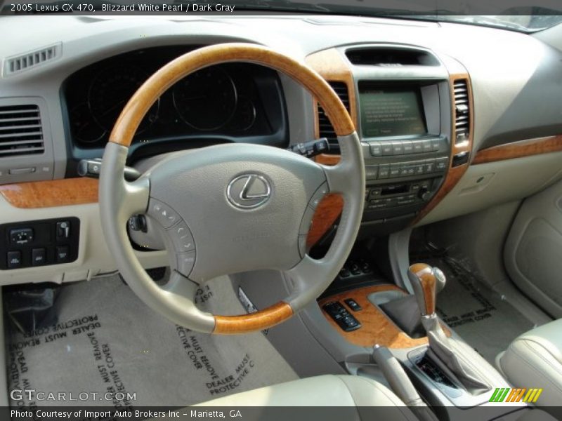 Blizzard White Pearl / Dark Gray 2005 Lexus GX 470