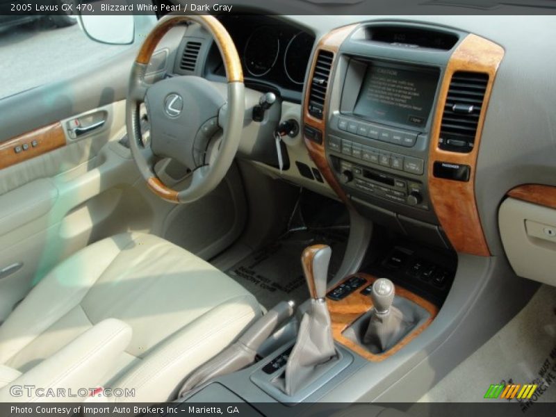 Blizzard White Pearl / Dark Gray 2005 Lexus GX 470