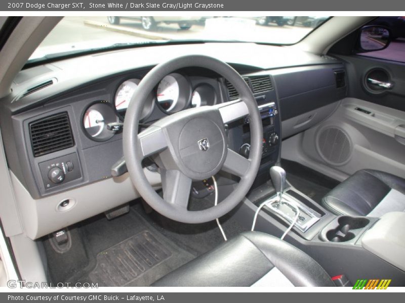 Stone White / Dark Slate Gray/Light Graystone 2007 Dodge Charger SXT