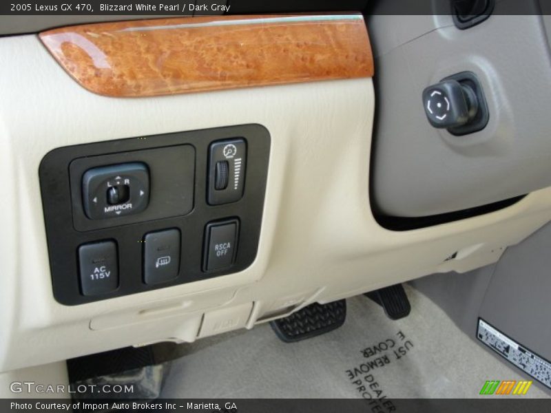 Blizzard White Pearl / Dark Gray 2005 Lexus GX 470