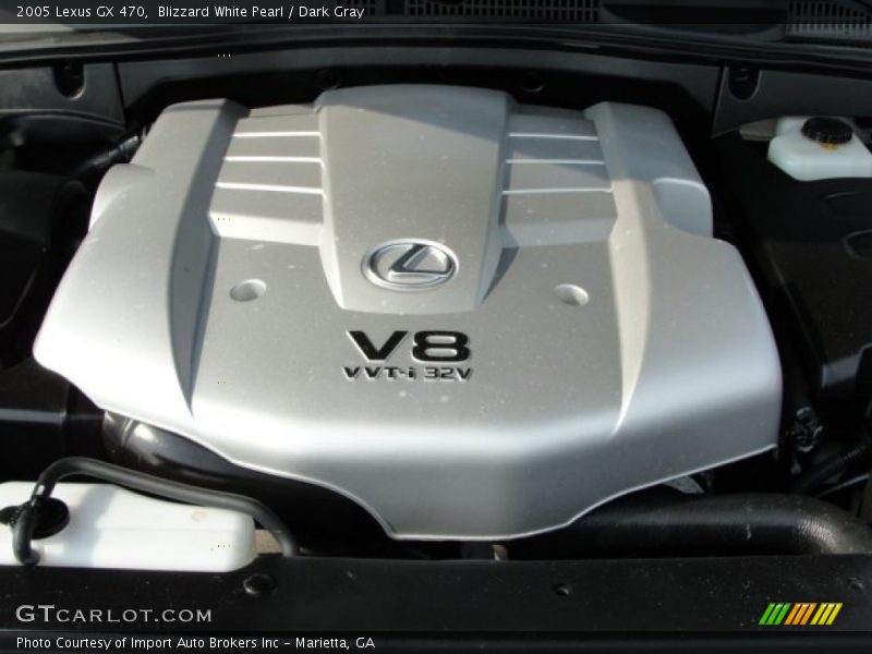 Blizzard White Pearl / Dark Gray 2005 Lexus GX 470