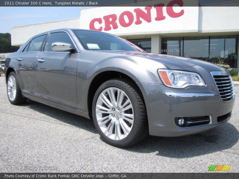 Tungsten Metallic / Black 2011 Chrysler 300 C Hemi