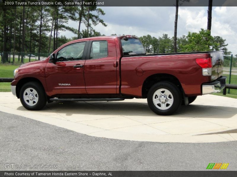 Salsa Red Pearl / Sand 2009 Toyota Tundra Double Cab