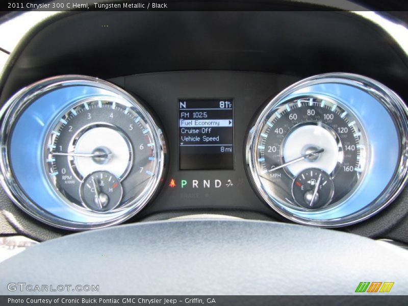 Tungsten Metallic / Black 2011 Chrysler 300 C Hemi