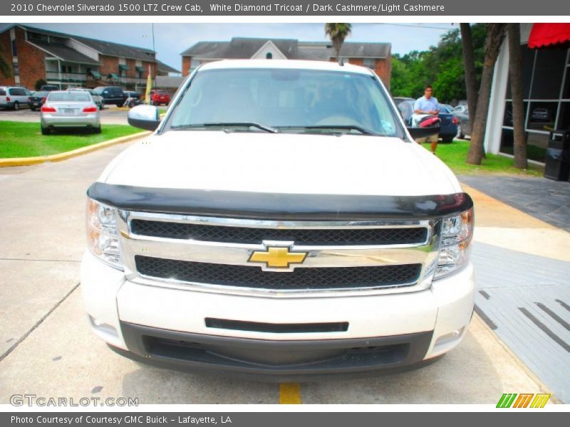 White Diamond Tricoat / Dark Cashmere/Light Cashmere 2010 Chevrolet Silverado 1500 LTZ Crew Cab