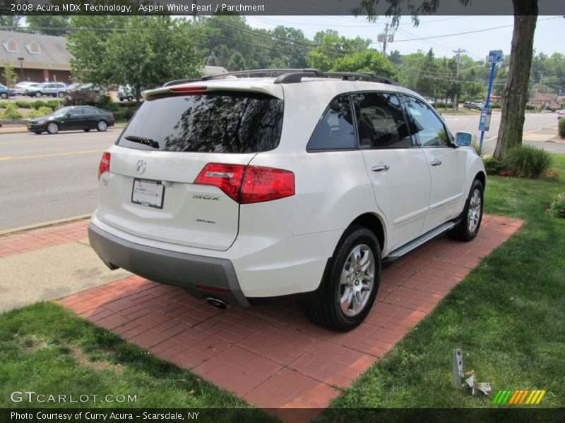 Aspen White Pearl / Parchment 2008 Acura MDX Technology
