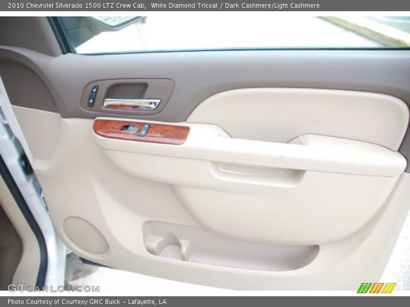 White Diamond Tricoat / Dark Cashmere/Light Cashmere 2010 Chevrolet Silverado 1500 LTZ Crew Cab