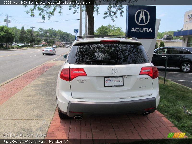 Aspen White Pearl / Parchment 2008 Acura MDX Technology